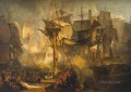 La batalla de Trafalgar vista desde los obenques de estribor Mizen del Victory Turner